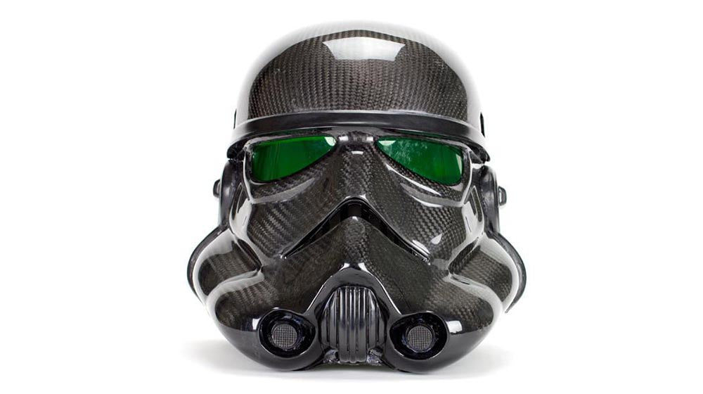 carbon fiber darth vader motorcycle helmet Glass Hybrid Fabric Double D Carbon Fiber Stormtrooper Helmet |