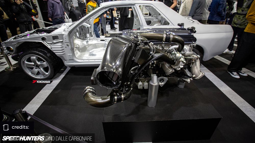 HKS Teased RB26 Carbon Fiber Piping Kit Conversion at Tokyo Auto Salon