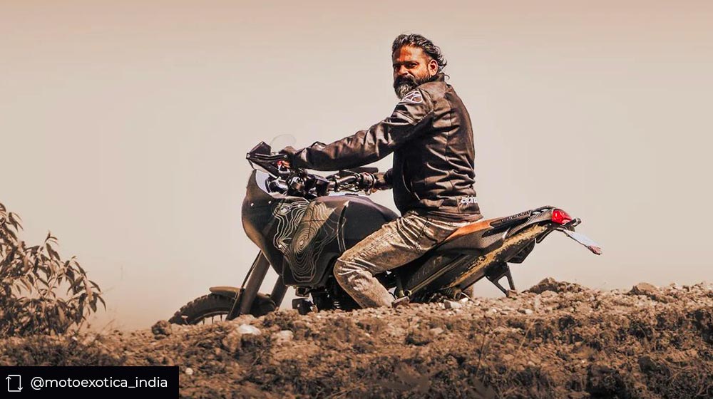 Royal Enfield Himalayan Custom With Full Carbon Fiber Parts