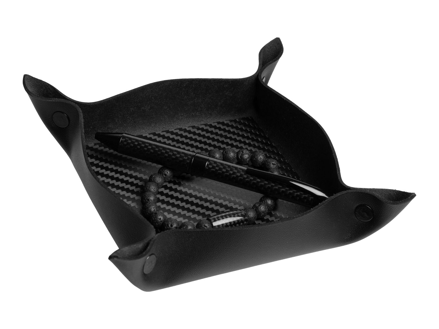 Carbon Fiber & Leather Valet Tray Catchall - Home Decor – CarbonFG