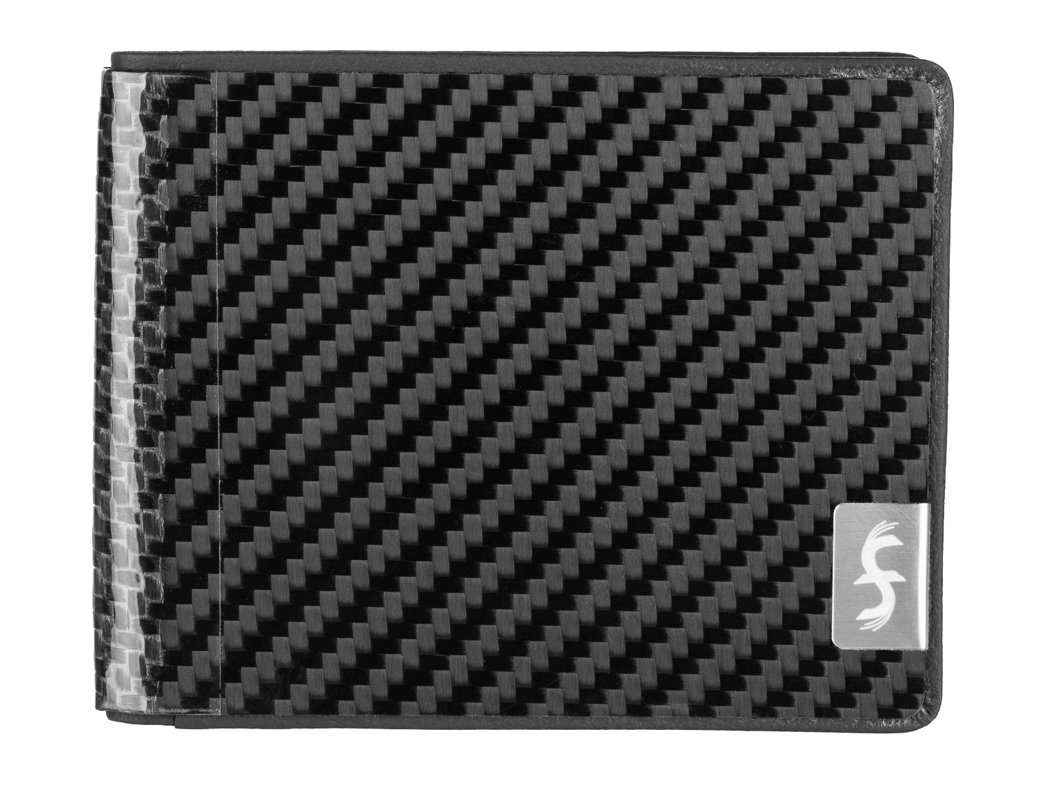 Genuine Jaguar Carbon Fiber Blue Wallet - F-Type XF XK XJ XE F-Pace SVR