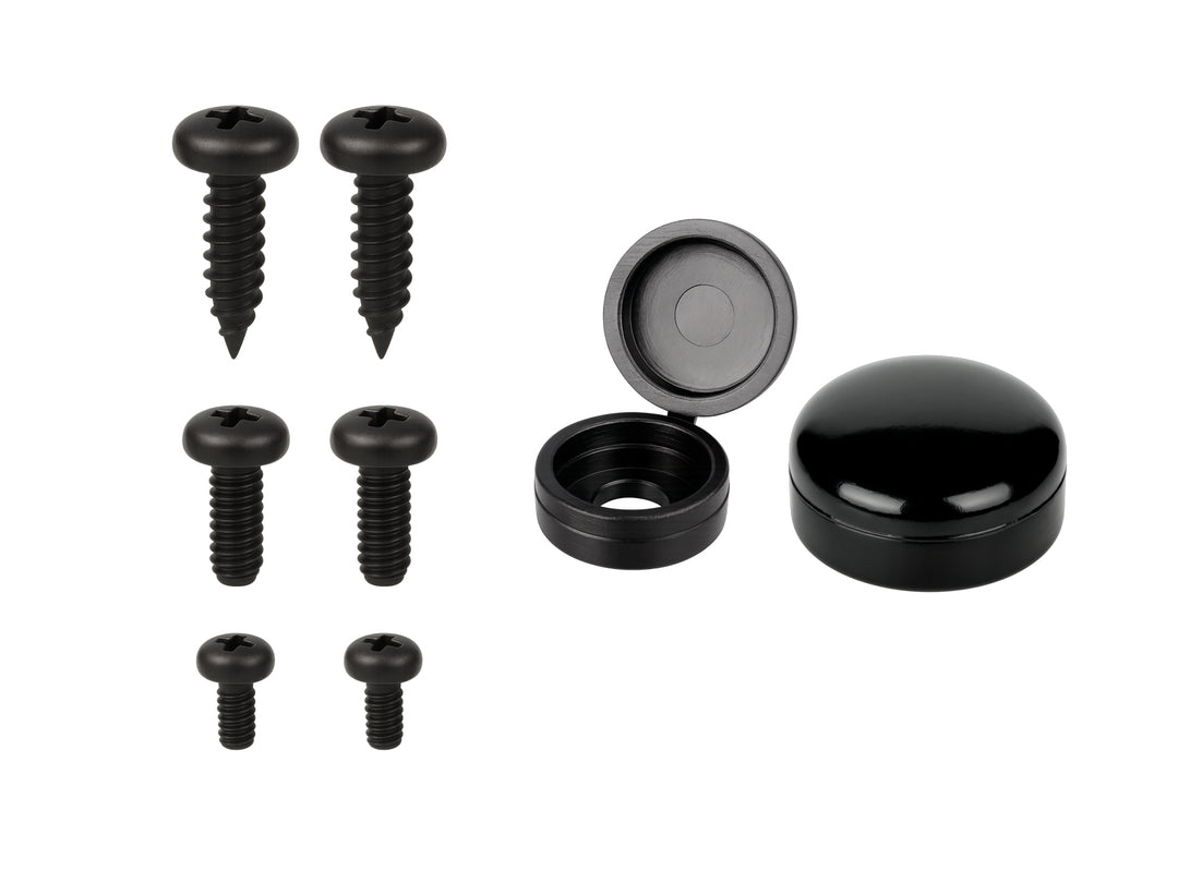 2 hole black stainless steel hardware kit