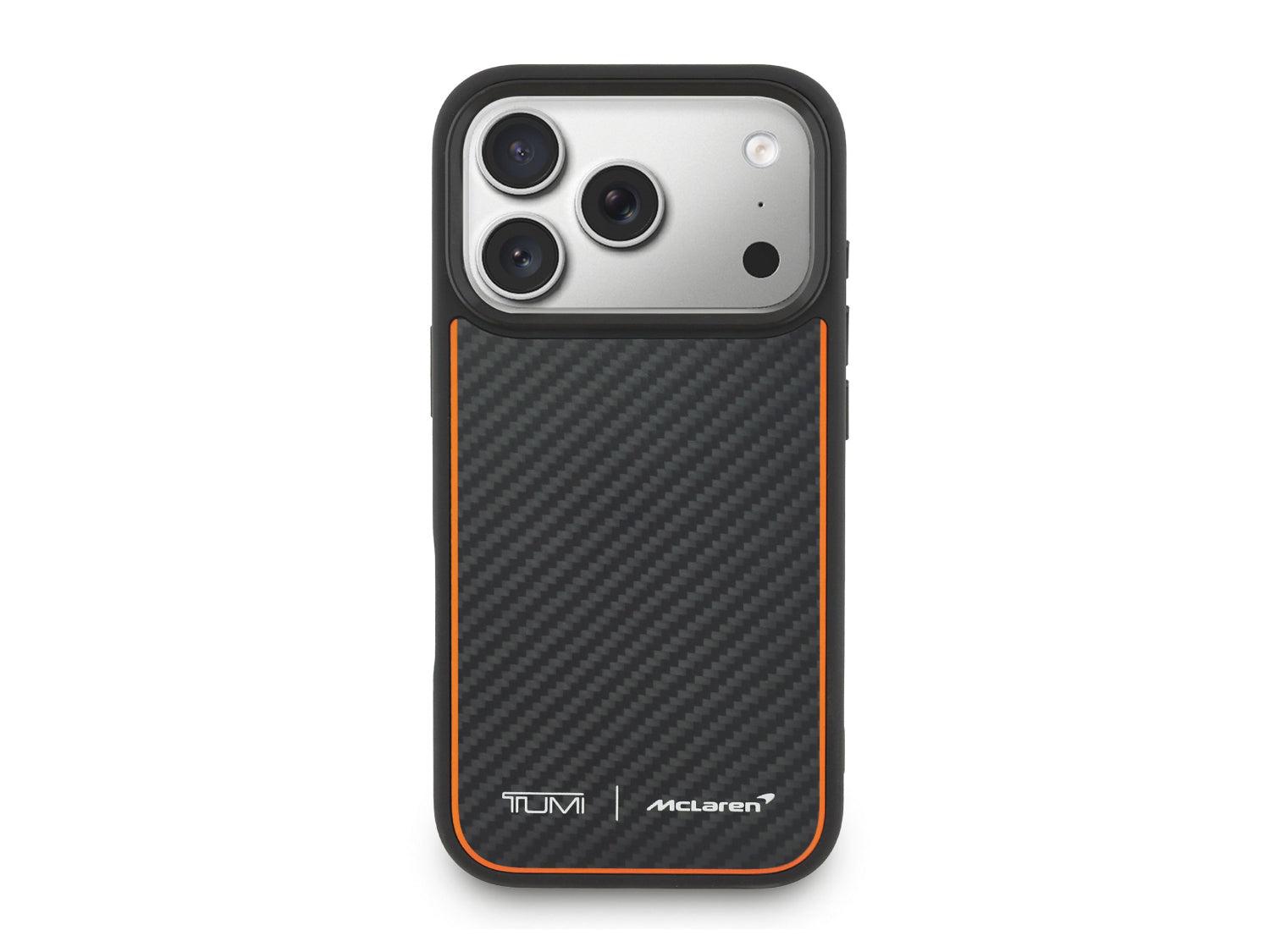 TUMI I Black / Orange Dark Grey Fiber MagSafe iPhone 17 Pro Case Dark Grey/Orange TUMI I Black / Orange Dark Grey Fiber MagSafe iPhone 17 Pro Case Dark Grey/Orange