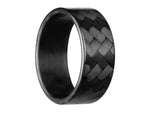 CarbonFG Ultra Forty Five Ring - Carbon Fiber / 45 Twill Weave / 8mm
