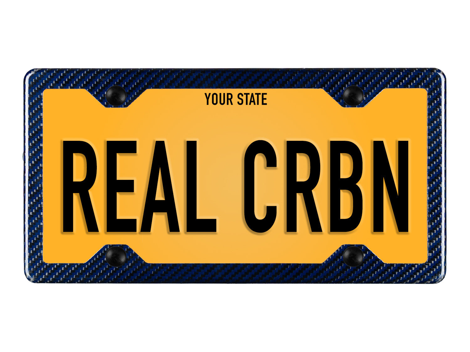 thumbnail image 2 of Glossy Black Real Carbon Fiber License Plate Frame – For Honda Civic Type R (Front Or Rear) 2 of 5