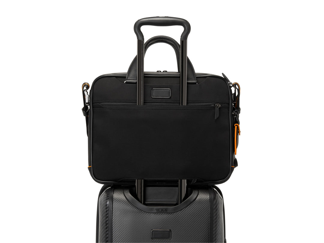 TUMI | McLaren Axle carbon fiber Slim Brief, on luggage with add a bag system