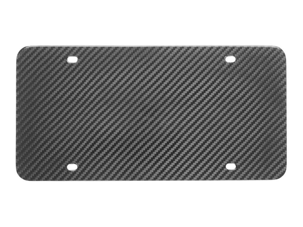 Blank carbon fiber license plate