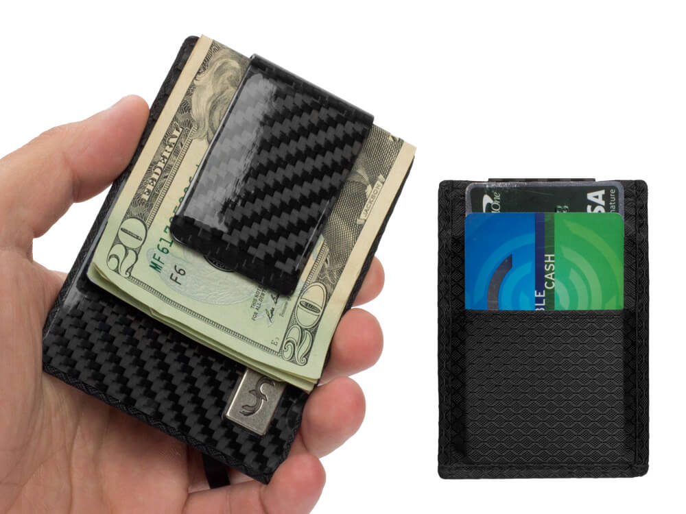 Carbon Fiber Money Clip Wallet | Common FIbers Black / TWILL Carbon Fiber Money Clip Wallet | Common FIbers Black / TWILL