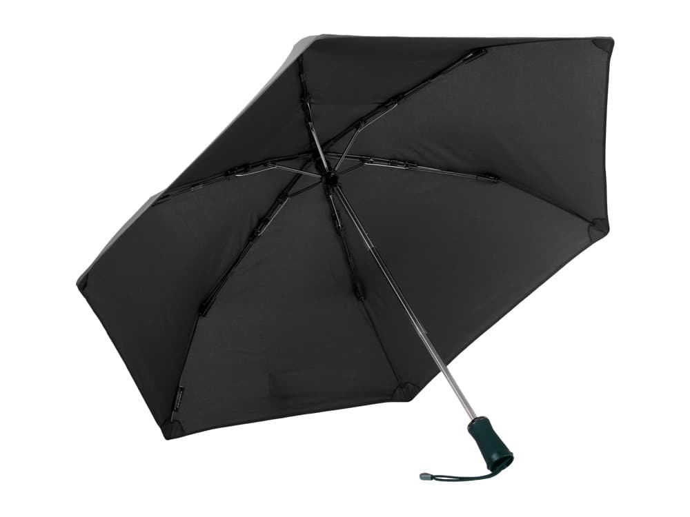 Hedgehog carbon fiber umbrella, black, open