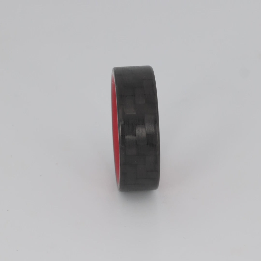 Red Racer Carbon Fiber Glow Ring 360 video