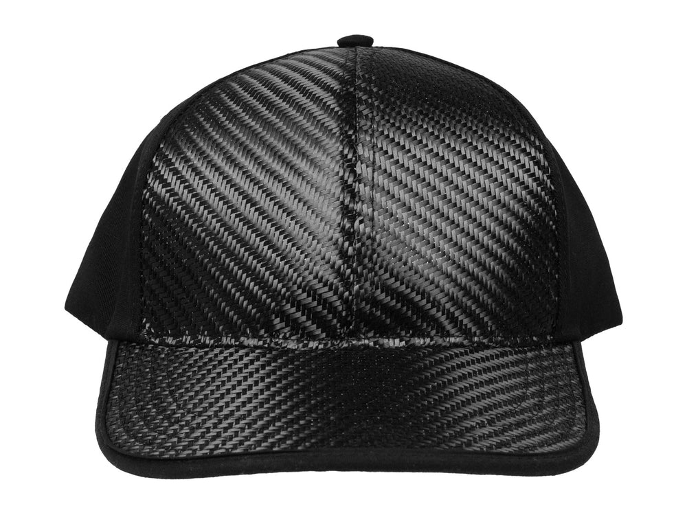 Carbon fiber baseball hat, front