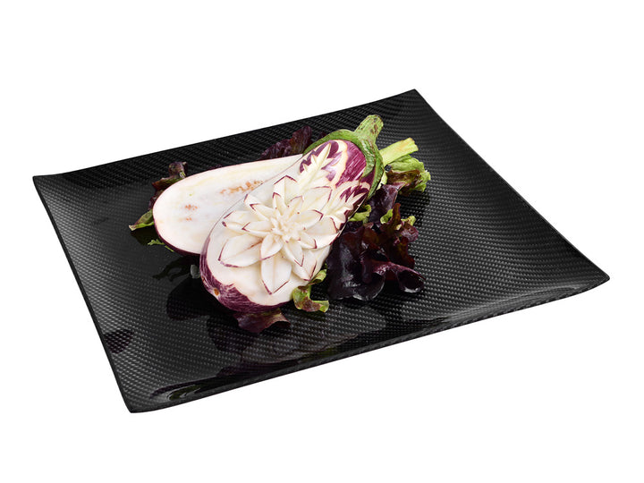 Dobreff Design carbon fiber square plate, with decoration