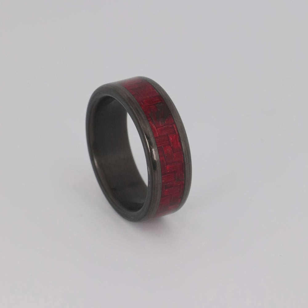 Vader Titanium & Red Carbon Fiber Ring 360 video