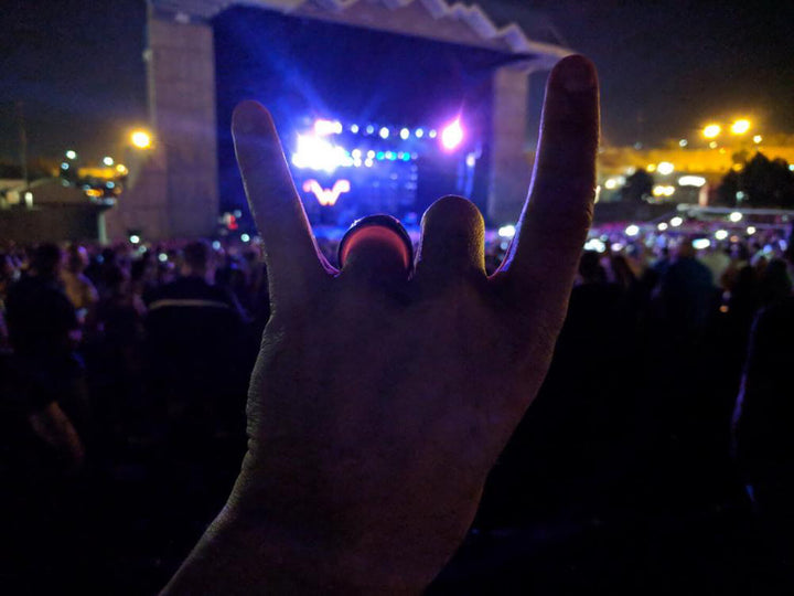 Red carbon fiber glow ring