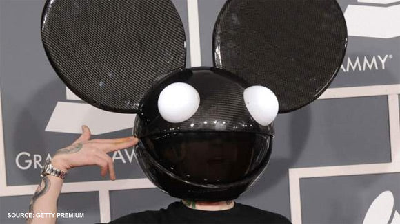 Deadmau5's Carbon Fiber Mouse Head Steals Grammy Red Carpet Show