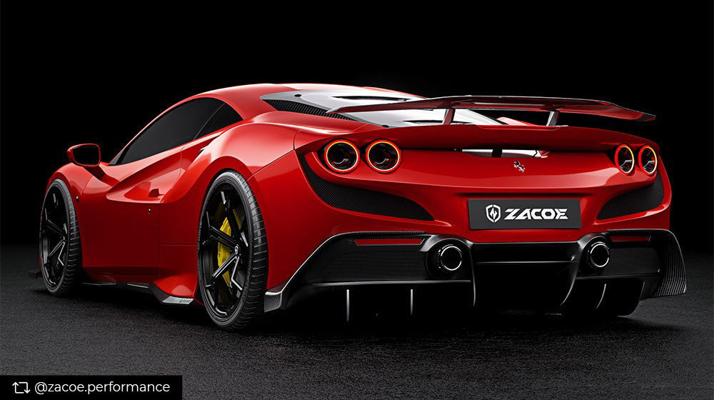 New Ferrari F8 Tributo by Zacoe Gets More Carbon Fiber Upgrade