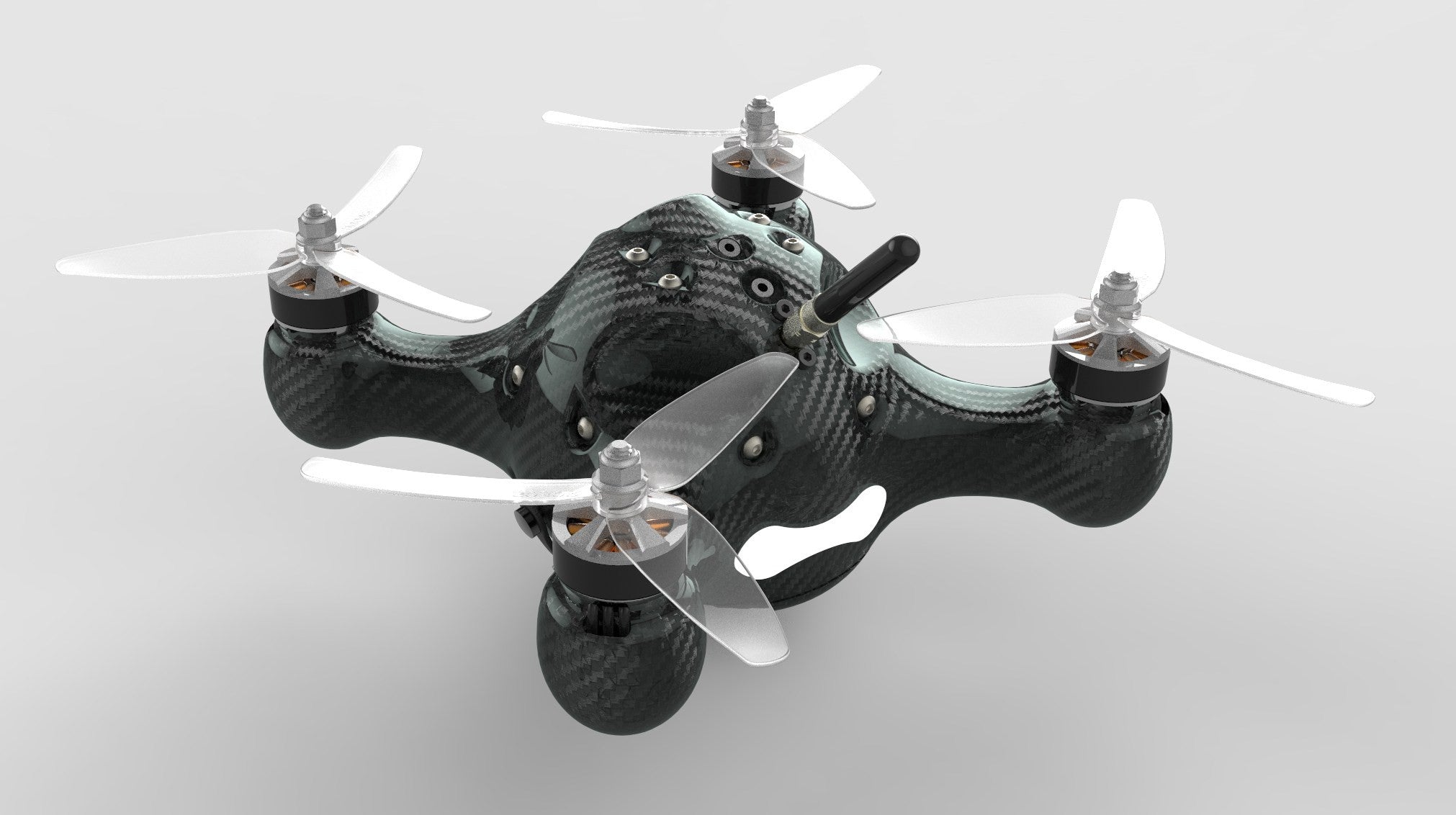 Racing Drone with Fully Enclosed Carbon Fiber Monocoque