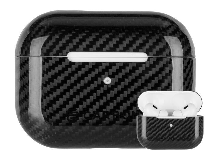 Real carbon fiber case for AirPods Pro (2nd generation), front