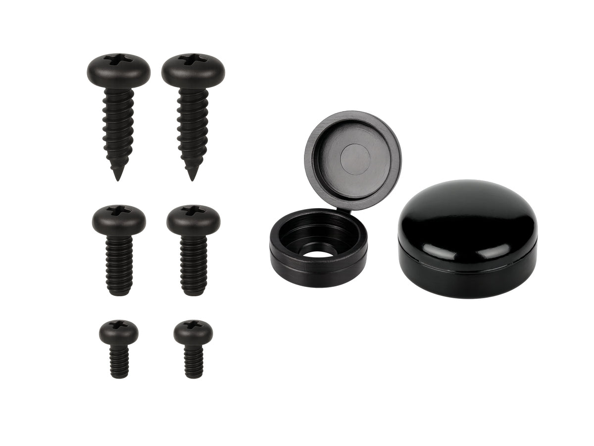 2 hole black stainless steel hardware kit