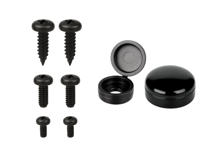 2 hole black stainless steel hardware kit