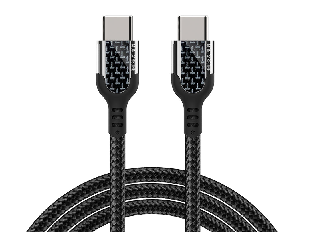 Carbon fiber usb-c to usb-c fast charge cable