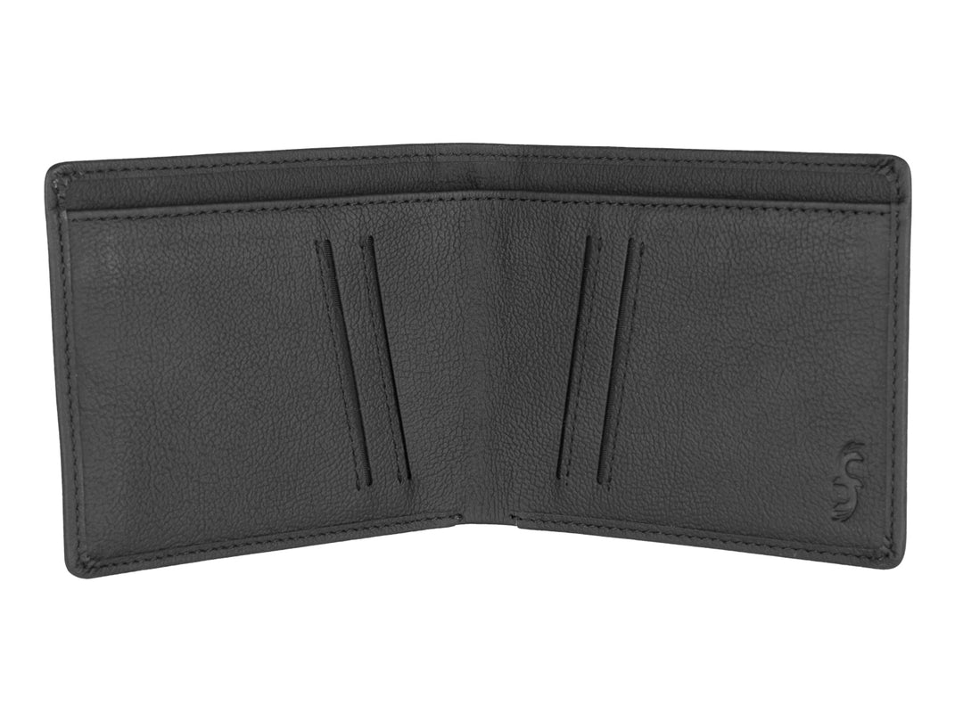 Common Fibers Black Line LMX carbon fiber and leather wallet, inside