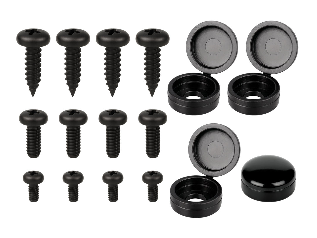 4 hole black stainless steel hardware kit