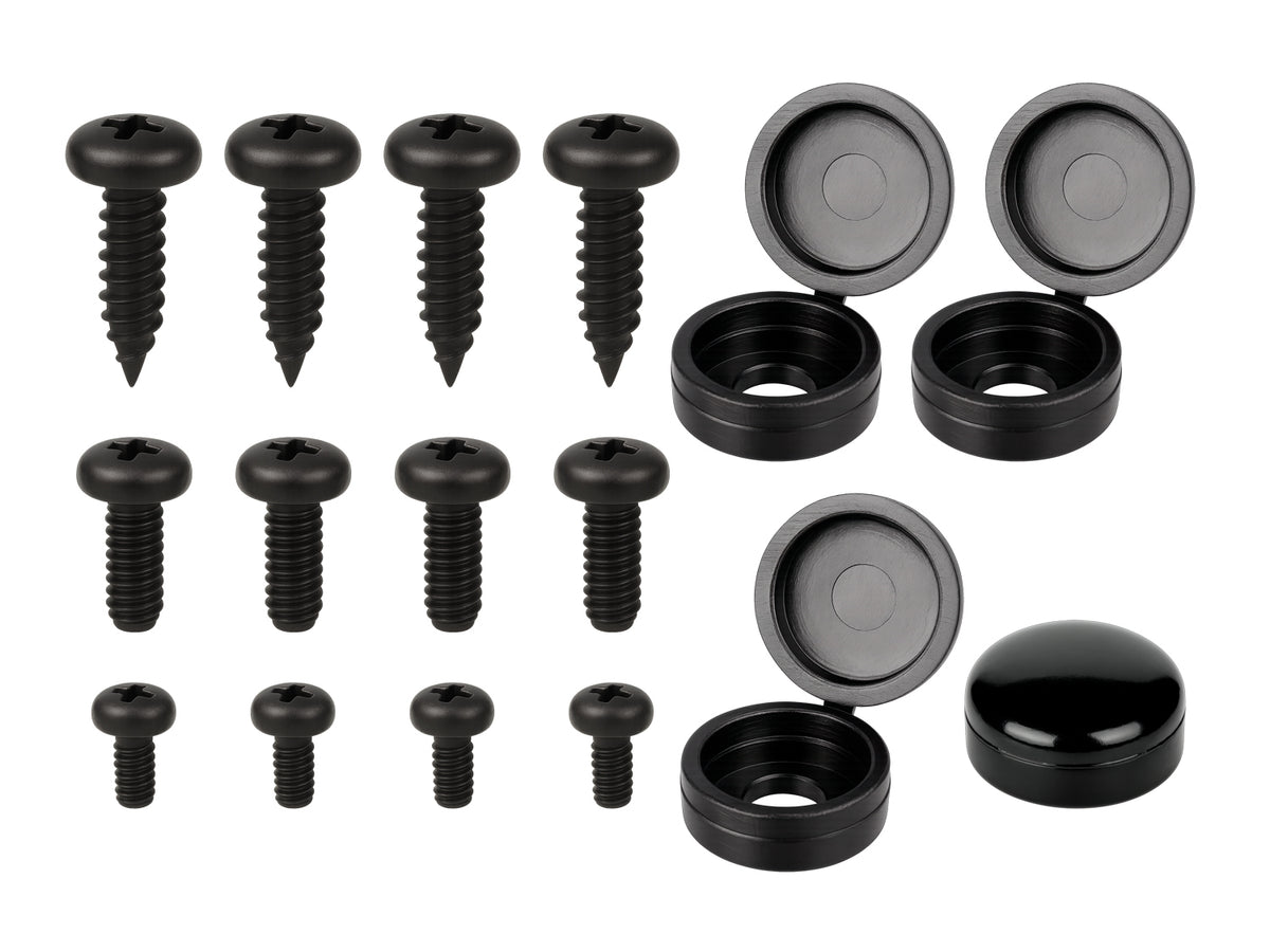4 hole black stainless steel hardware kit