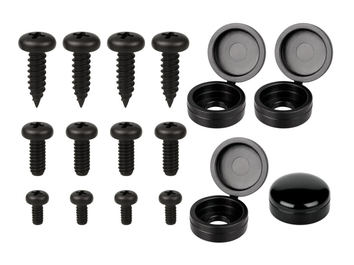4 hole black stainless steel hardware kit