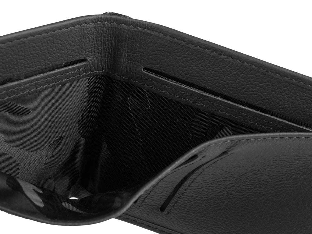 Common Fibers Black Line LMX carbon fiber and leather wallet, inside flap