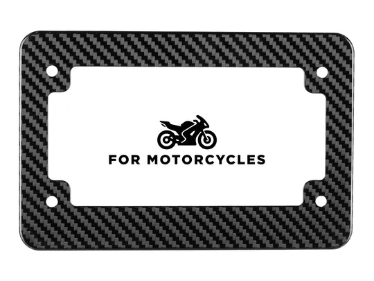 US Stock NT Real 100% 3K Carbon Fiber Universal License Plate Frame For Motorcycle Available In CA - Foto 8