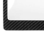 Carbon Fiber License Plate Frame - 2 Holes with Clear Cover - Gloss Finish