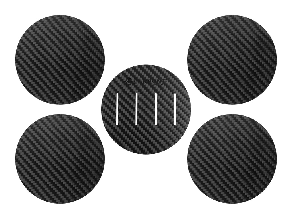 CarbonFG Carbon Fiber Coaster Set