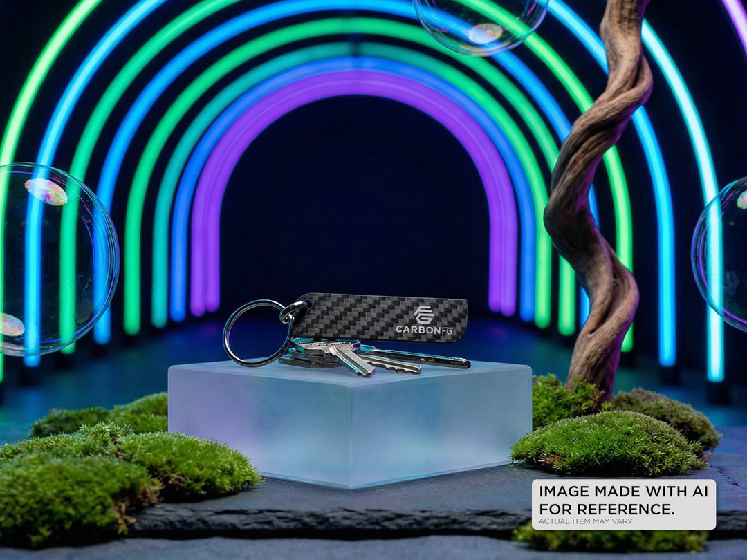 Key tag in light studio