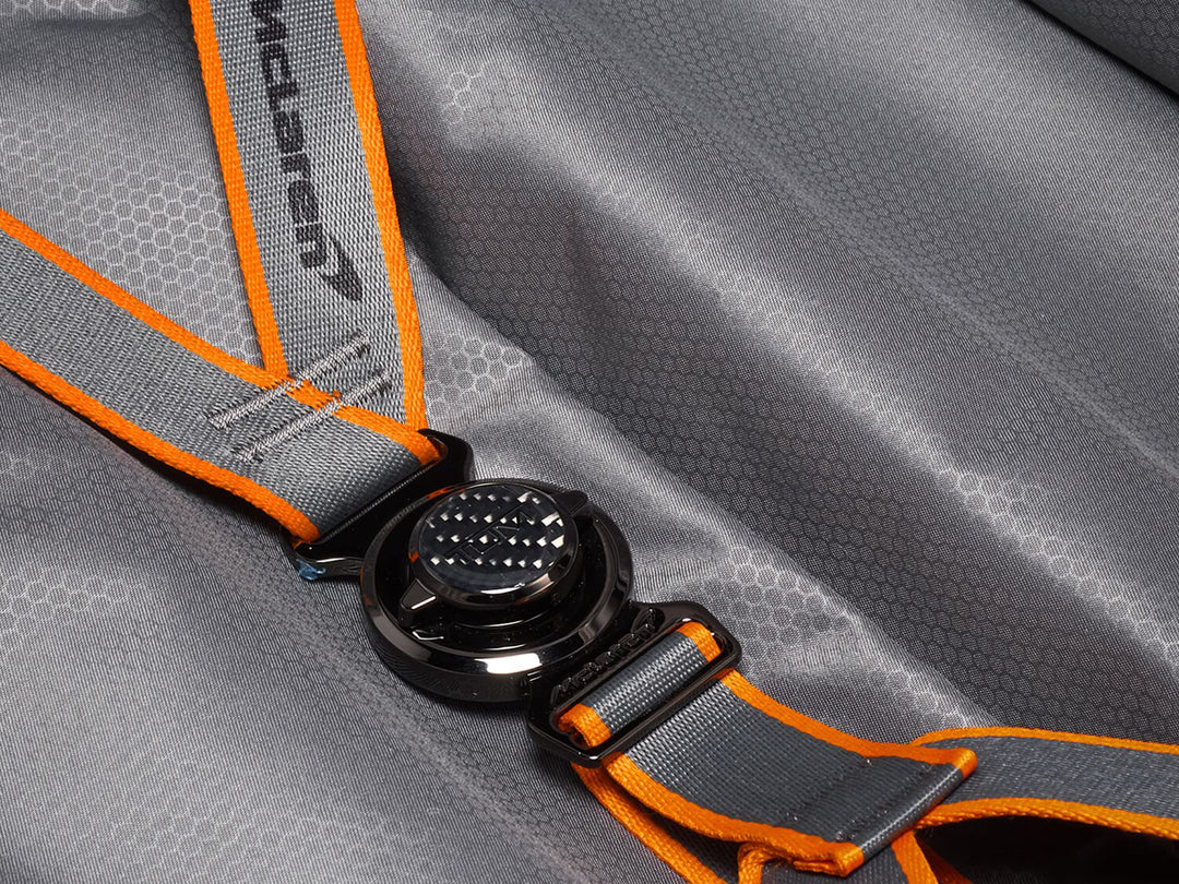 TUMI x McLaren Aero expandable 4 wheel carry-on suitcase, inside#color_black-with-papaya