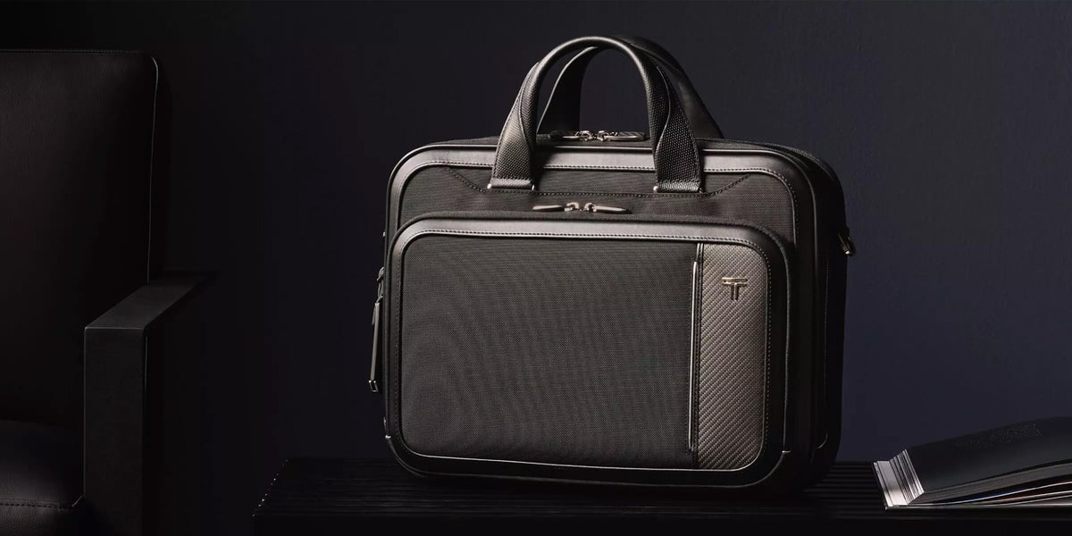 Arrive collection from TUMI showcasing a brief