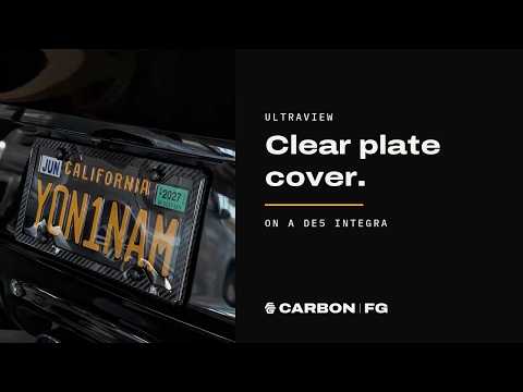 CarbonFG UltraView Clear License Plate Cover