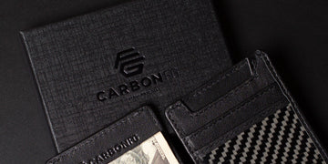 Real Carbon Fiber & Leather Magnetic Money Clip Wallet by CarbonFG ...