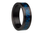 Anakin Titanium & Blue Carbon Fiber Ring