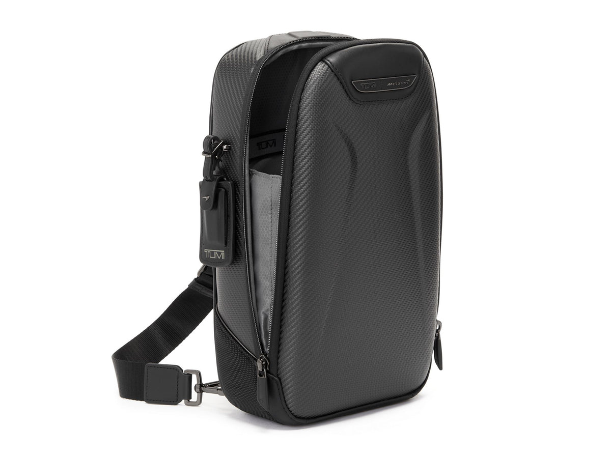 TUMI | McLaren Torque Sling - Black Edition, open