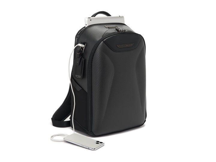 TUMI | McLaren Velocity Backpack - Black Edition, quarter front