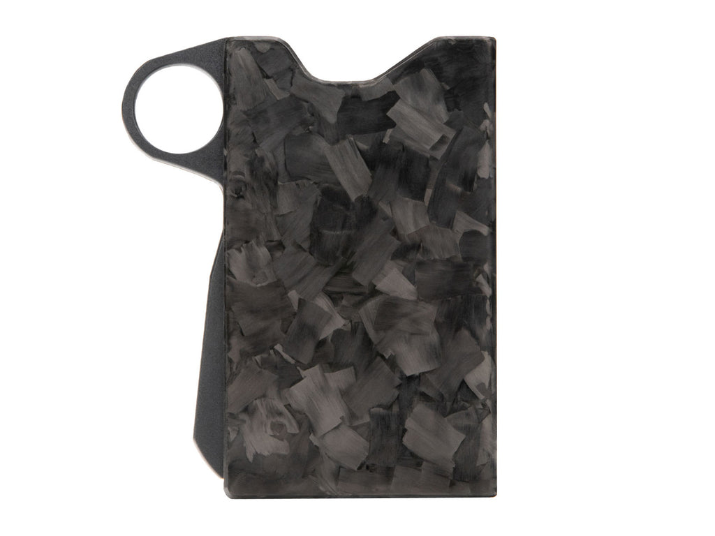 Grip6 forged carbon fiber wallet front