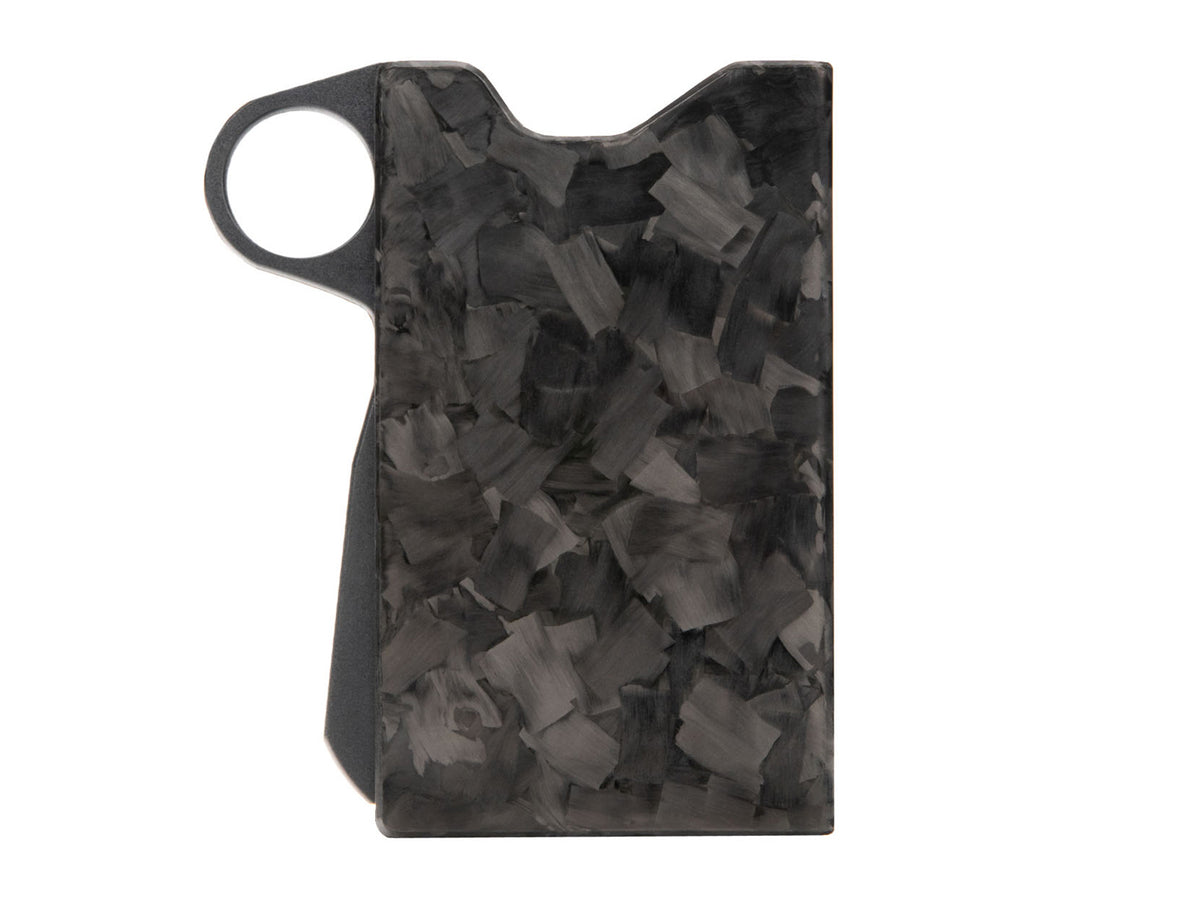 Grip6 forged carbon fiber wallet front