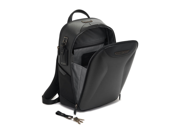 TUMI | McLaren Velocity Backpack - Black Edition, open