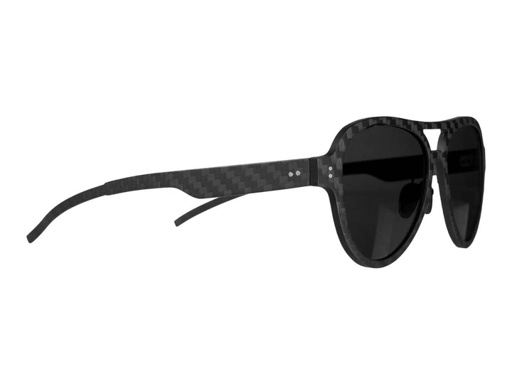 Carbon fiber aviator style sunglasses