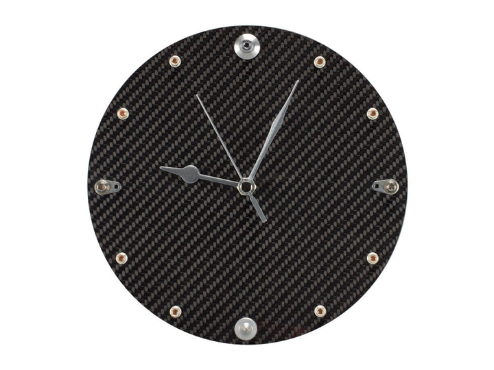 Carbon Fiber Clock with Fittings from Formula 1 Cars