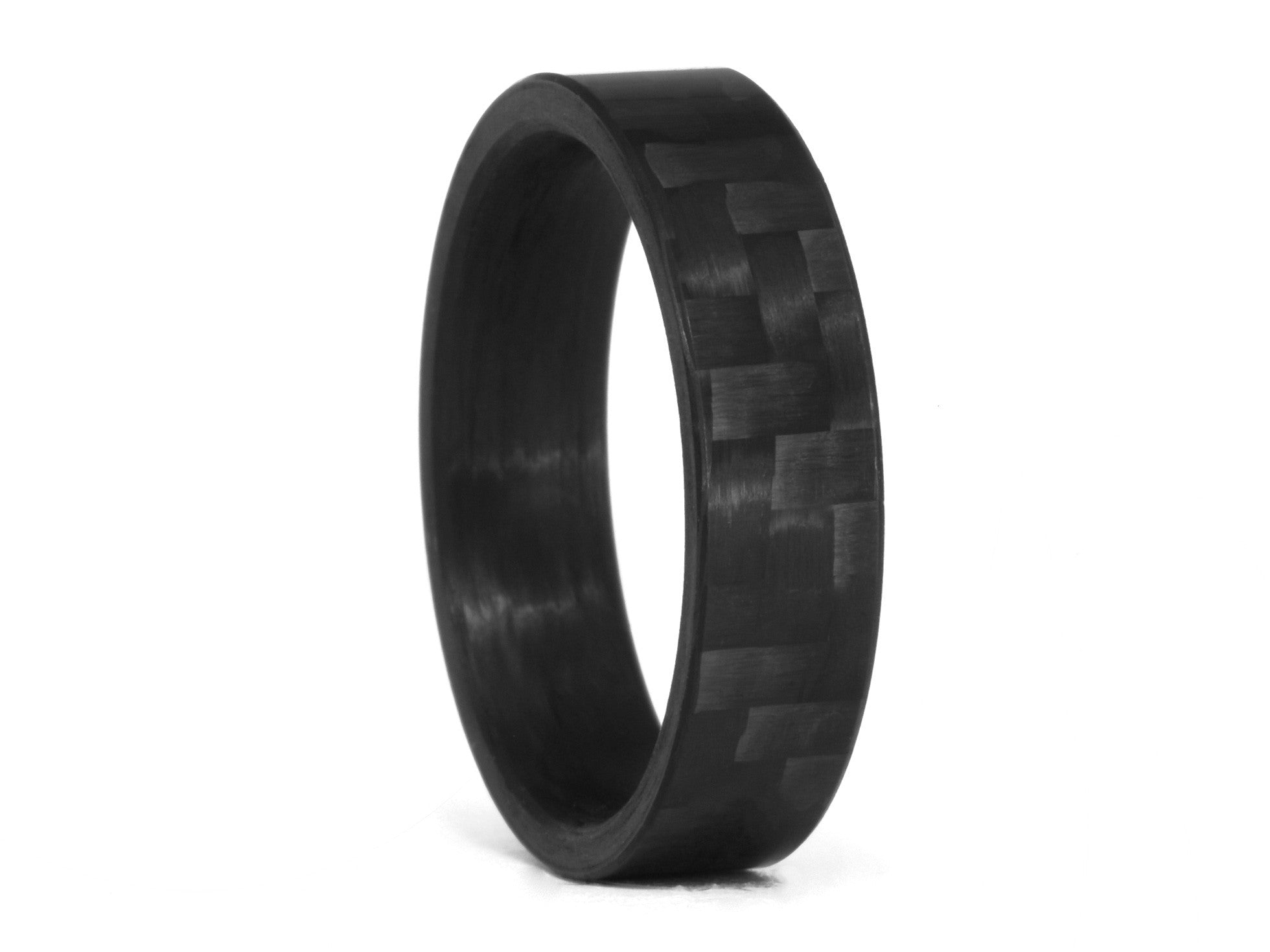 Ultra-thin Pure Carbon Fiber deals Ring - Unidirectional Pattern, Matte Finish