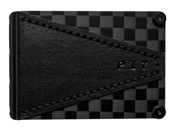 P17 carbon fiber wallet, front