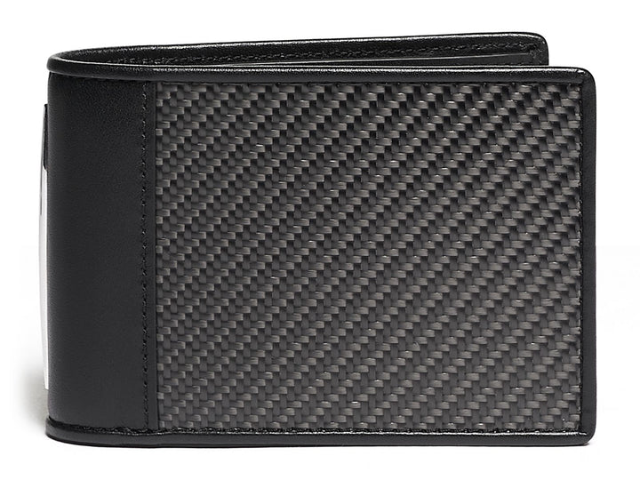 TUMI Donington Slim Single Billfold Carbon Fiber Wallet, front