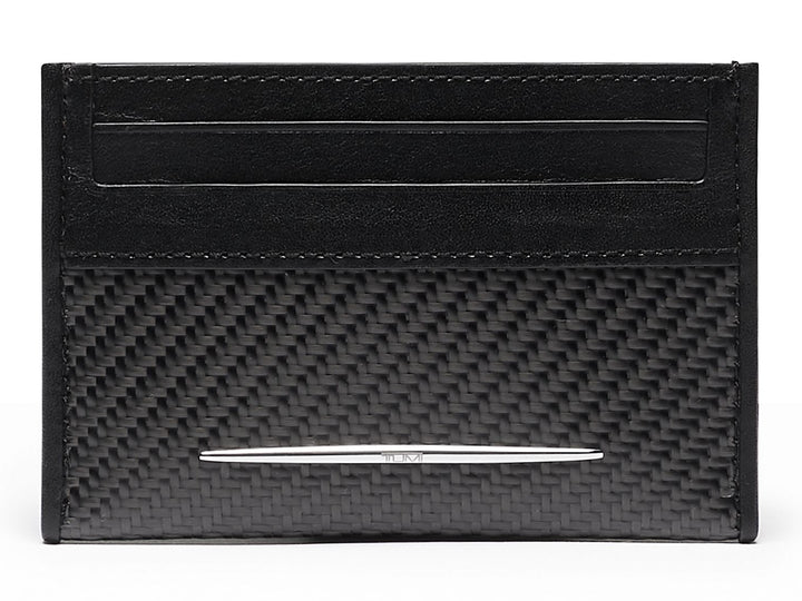 TUMI Donington Slim Carbon Fiber Card Case, front